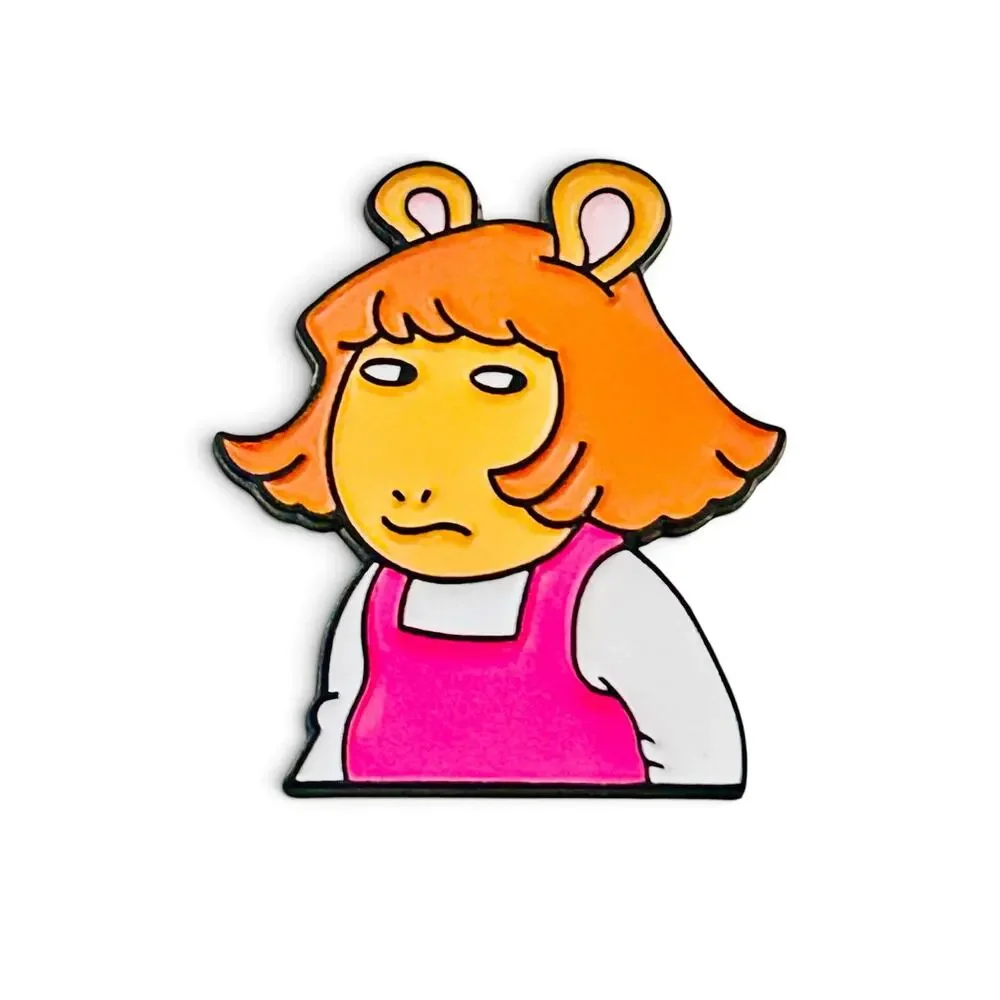 NEW DW Side Eye Enamel Pin – Arthur Funny Reaction Meme Cartoon Pin